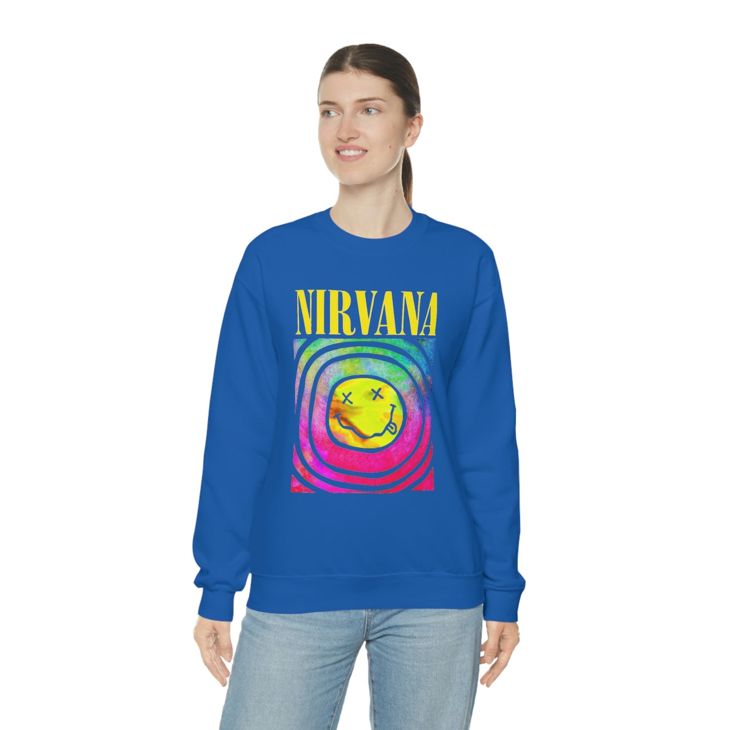 "Nirvana" Graphic Crewneck Sweatshirt