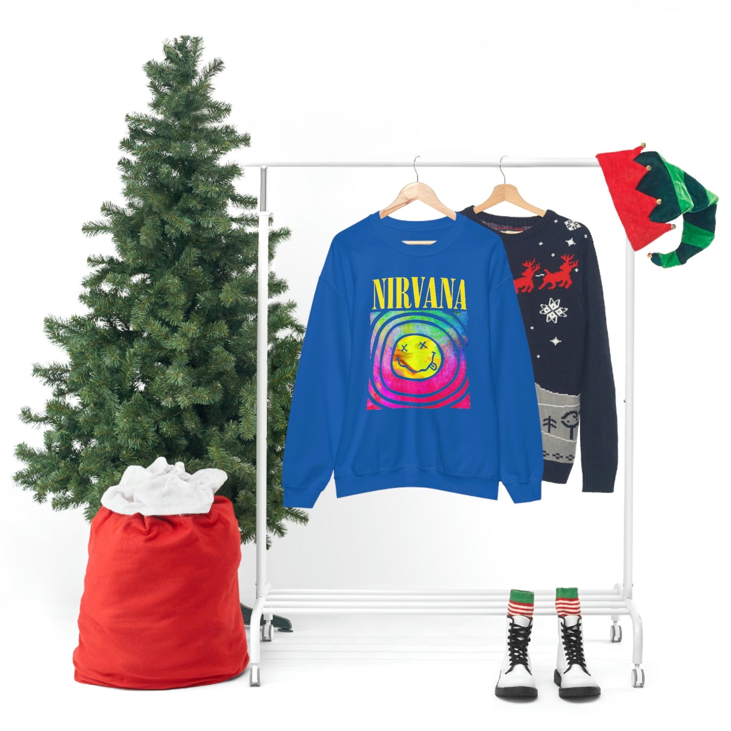 "Nirvana" Graphic Crewneck Sweatshirt