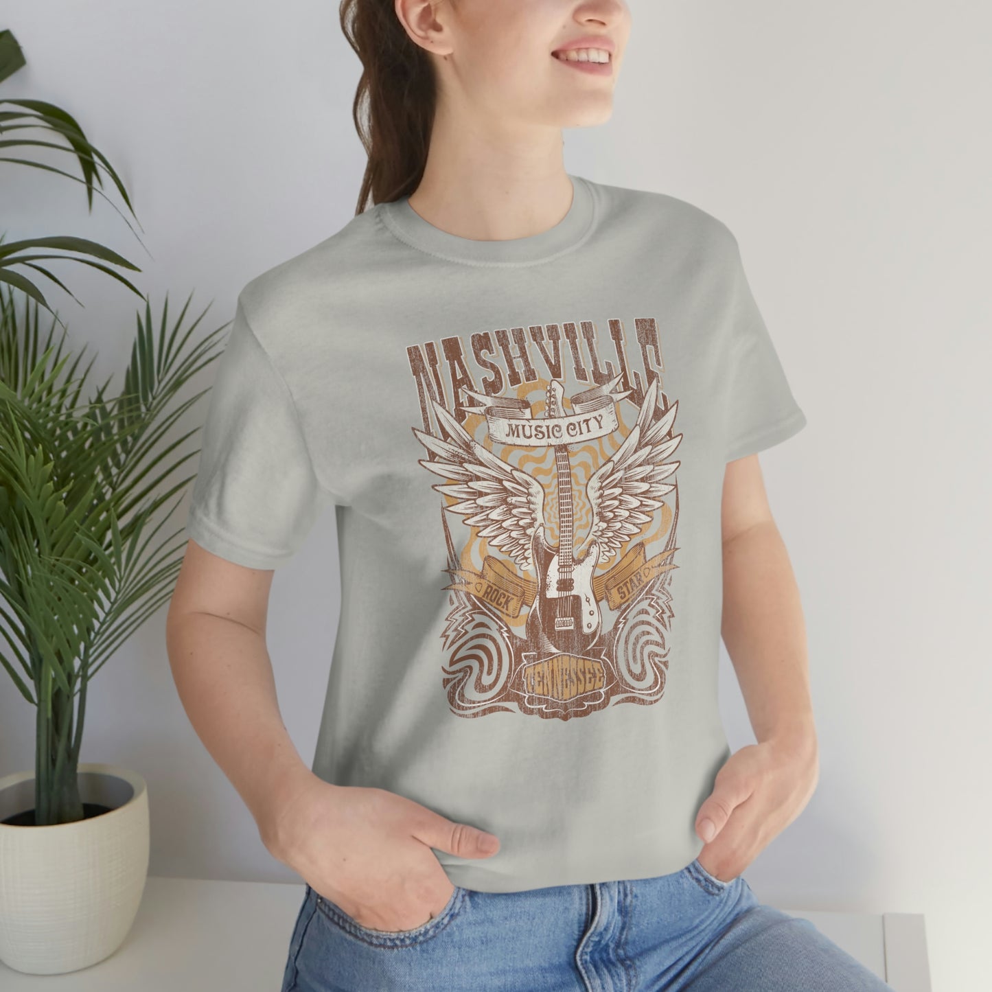 "Nashville Music City" Bella Canvas Unisex Jersey Short Sleeve Tee