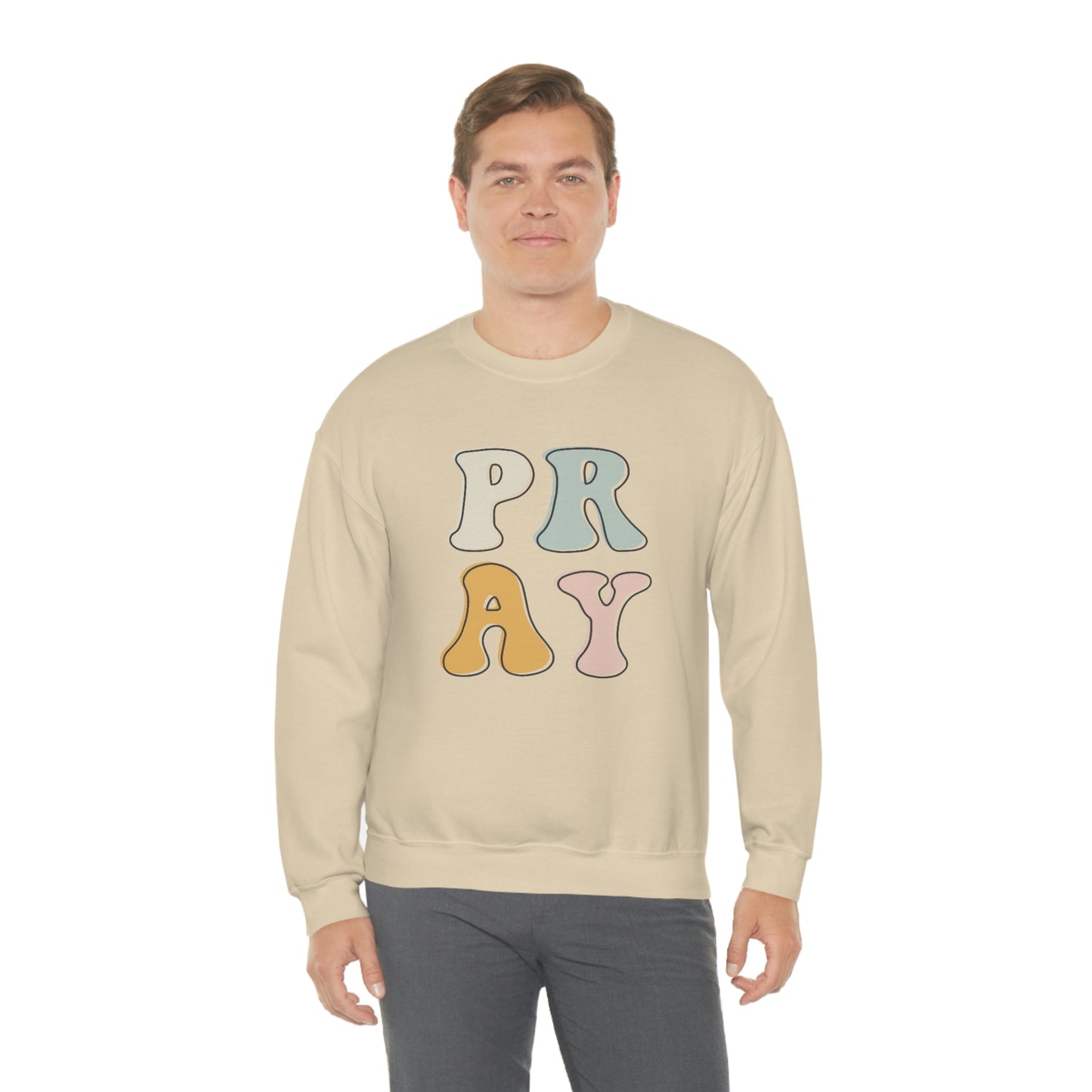 "Pray" Unisex Heavy Blend™ Crewneck Sweatshirt