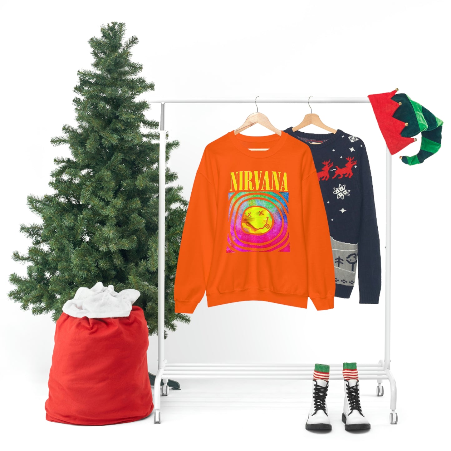 "Nirvana" Graphic Crewneck Sweatshirt