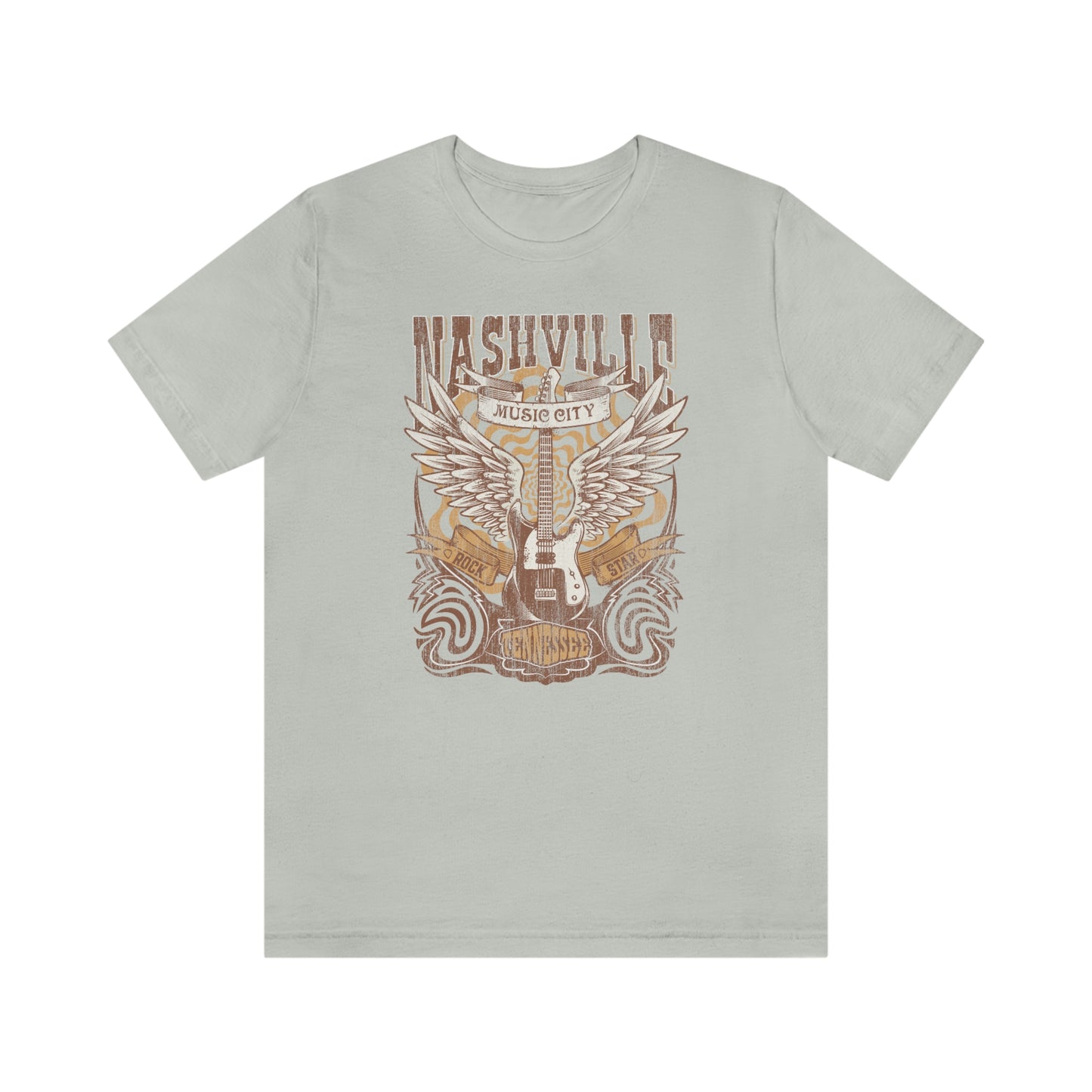 "Nashville Music City" Bella Canvas Unisex Jersey Short Sleeve Tee