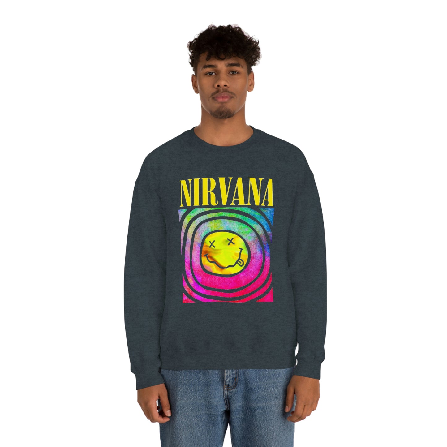 "Nirvana" Graphic Crewneck Sweatshirt