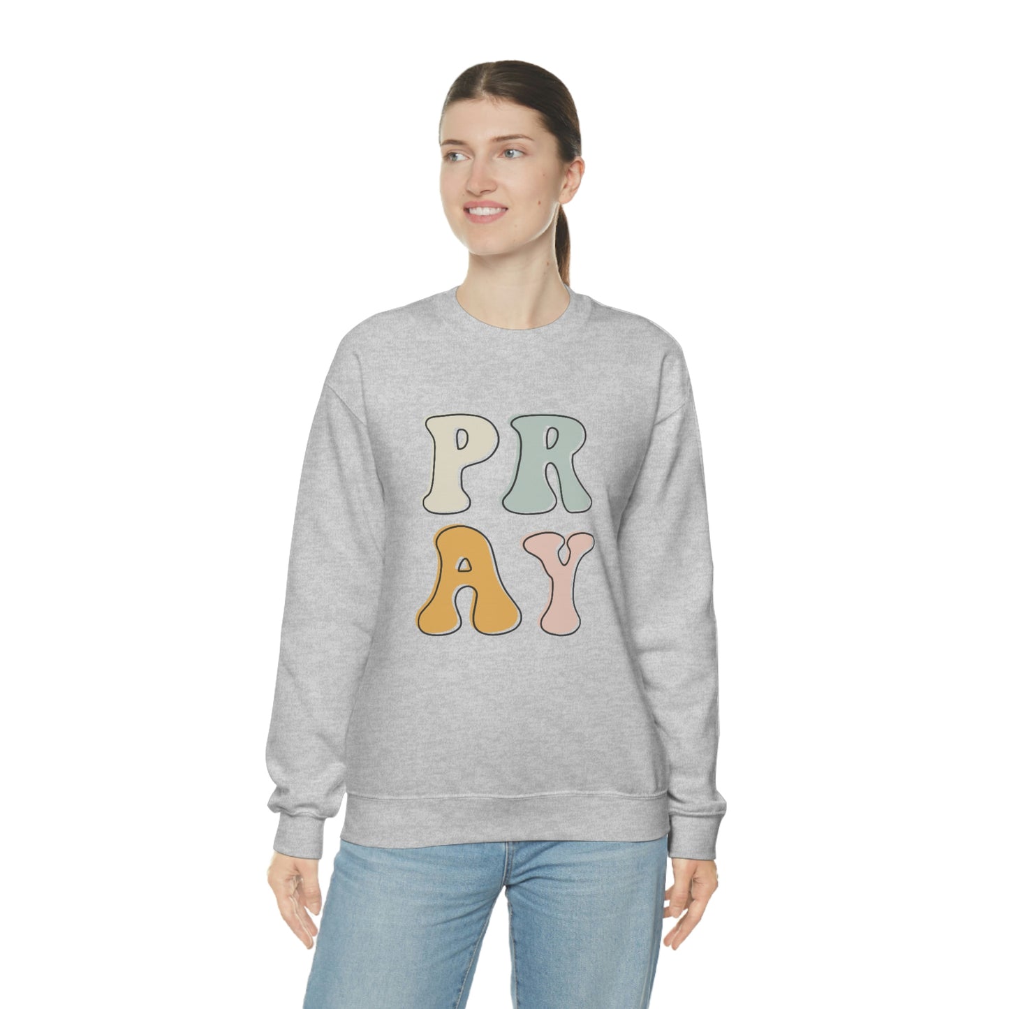 "Pray" Unisex Heavy Blend™ Crewneck Sweatshirt