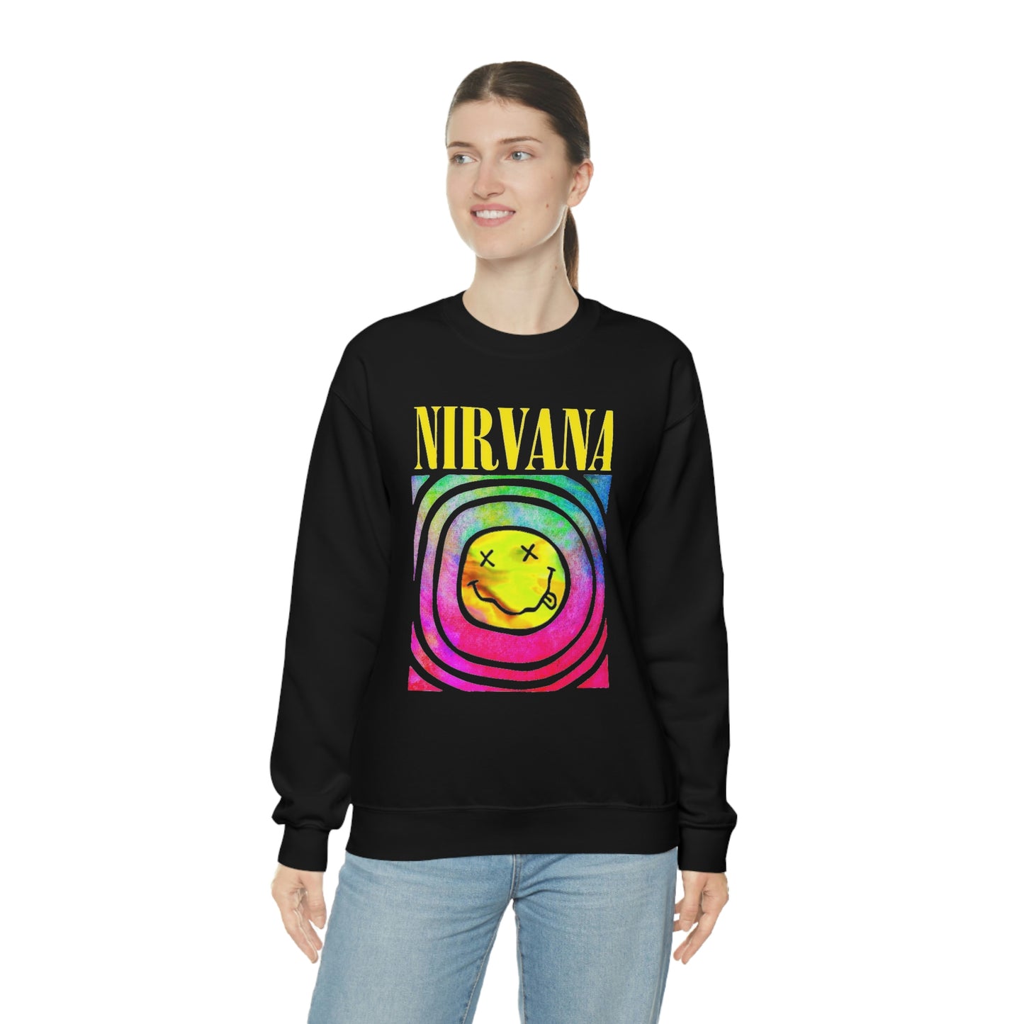 "Nirvana" Graphic Crewneck Sweatshirt