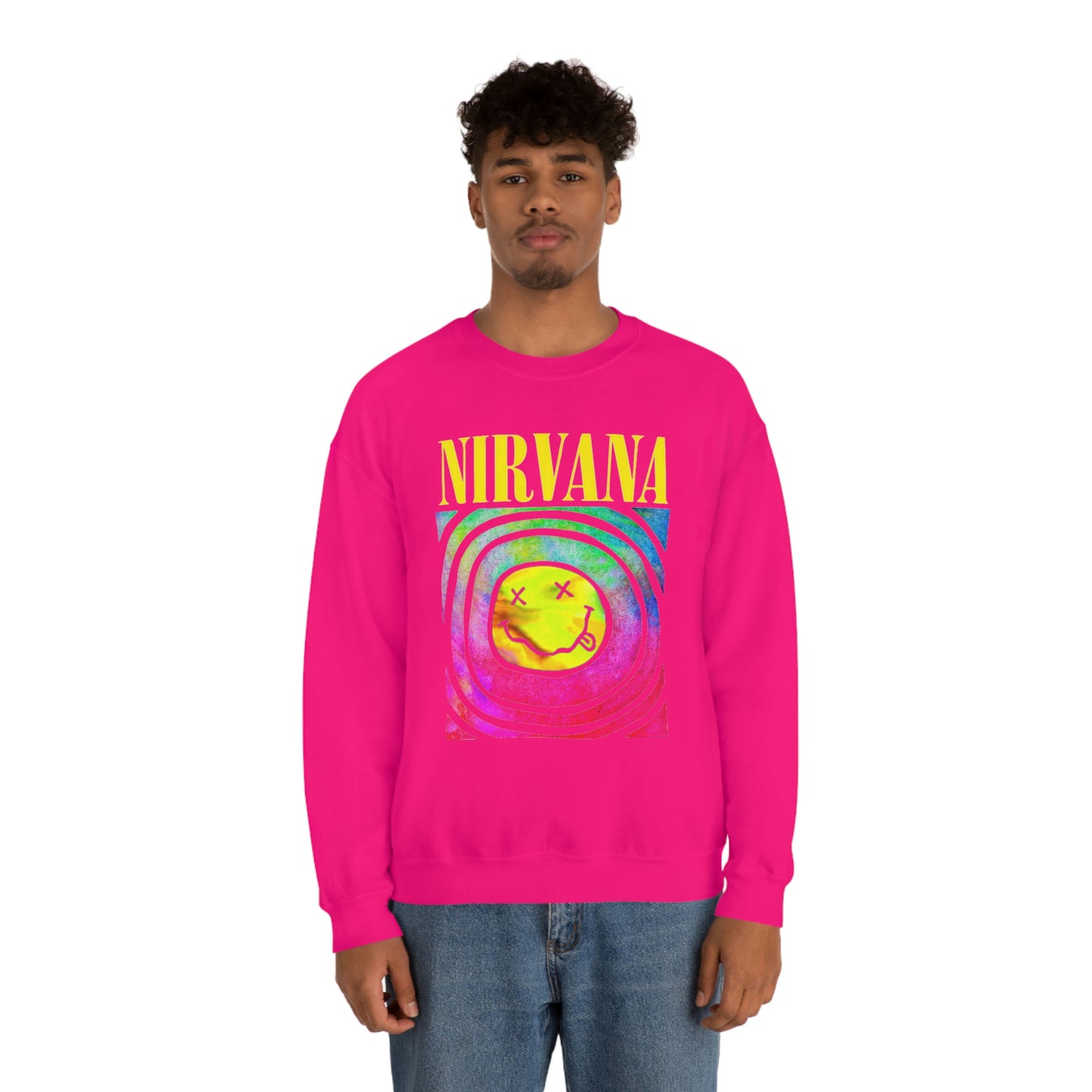 "Nirvana" Graphic Crewneck Sweatshirt