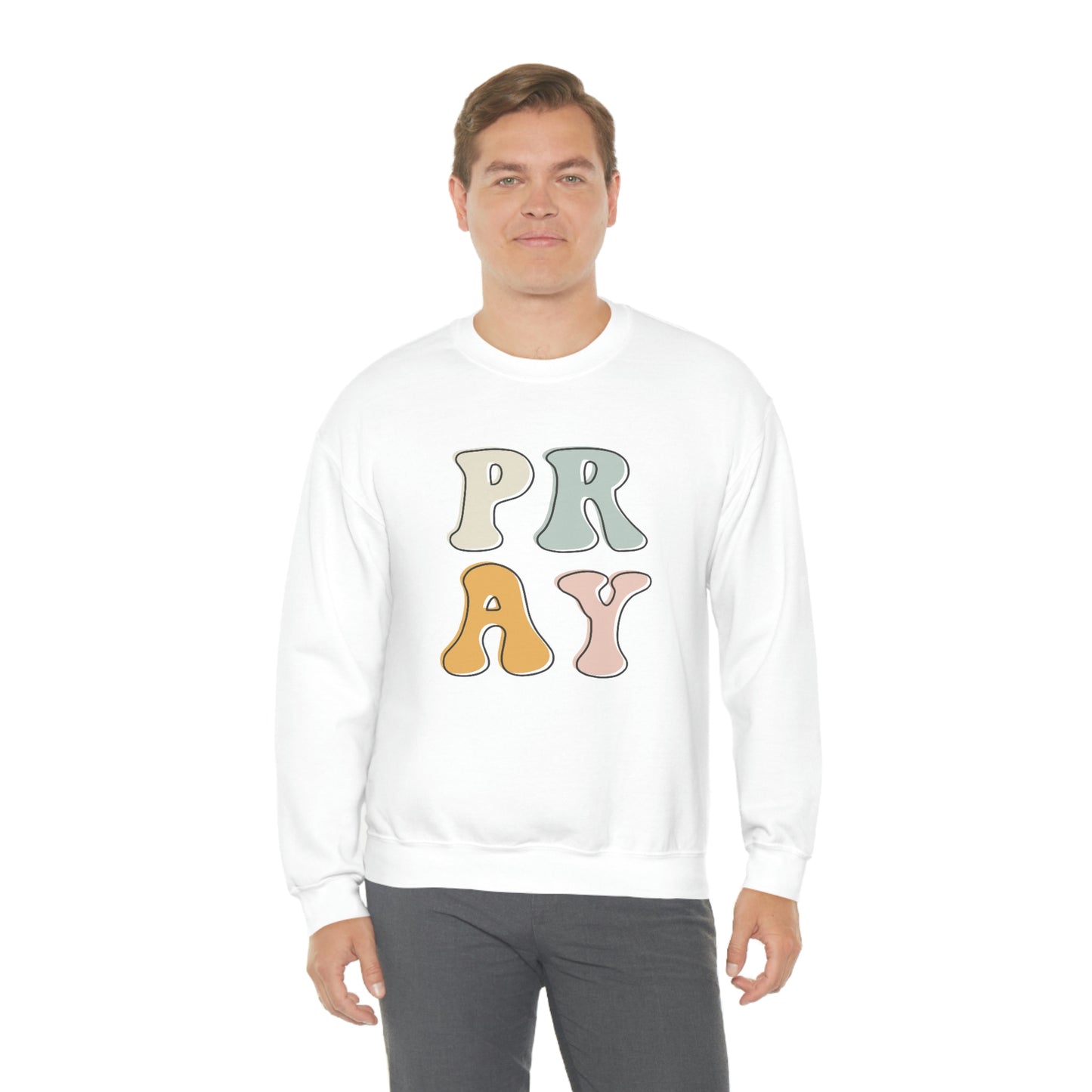 "Pray" Unisex Heavy Blend™ Crewneck Sweatshirt