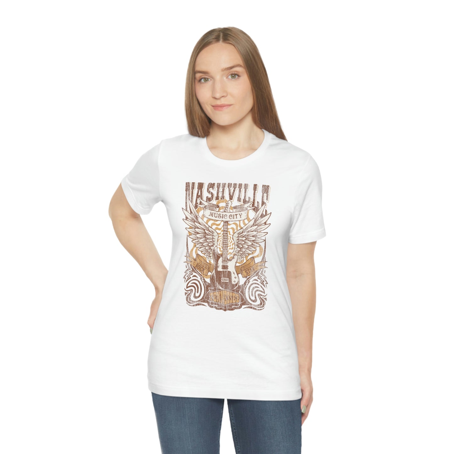 "Nashville Music City" Bella Canvas Unisex Jersey Short Sleeve Tee