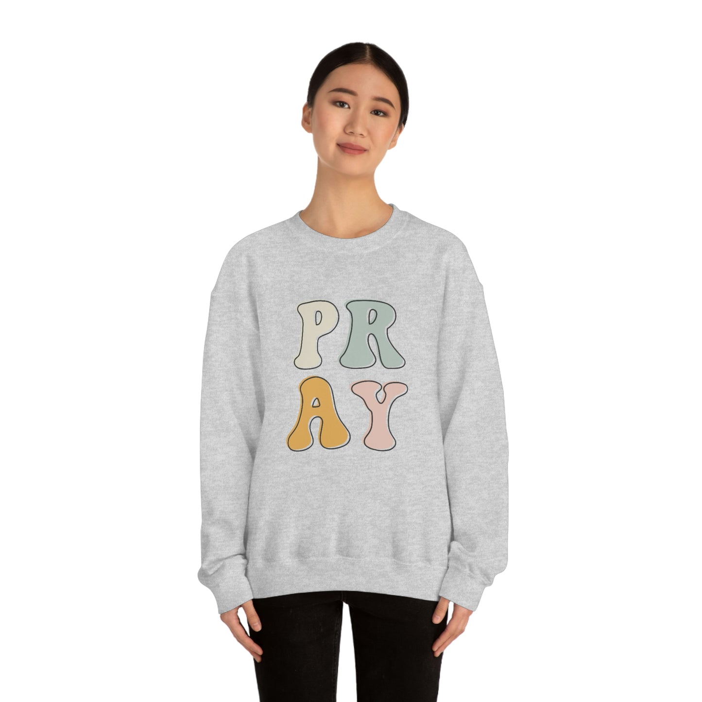 "Pray" Unisex Heavy Blend™ Crewneck Sweatshirt