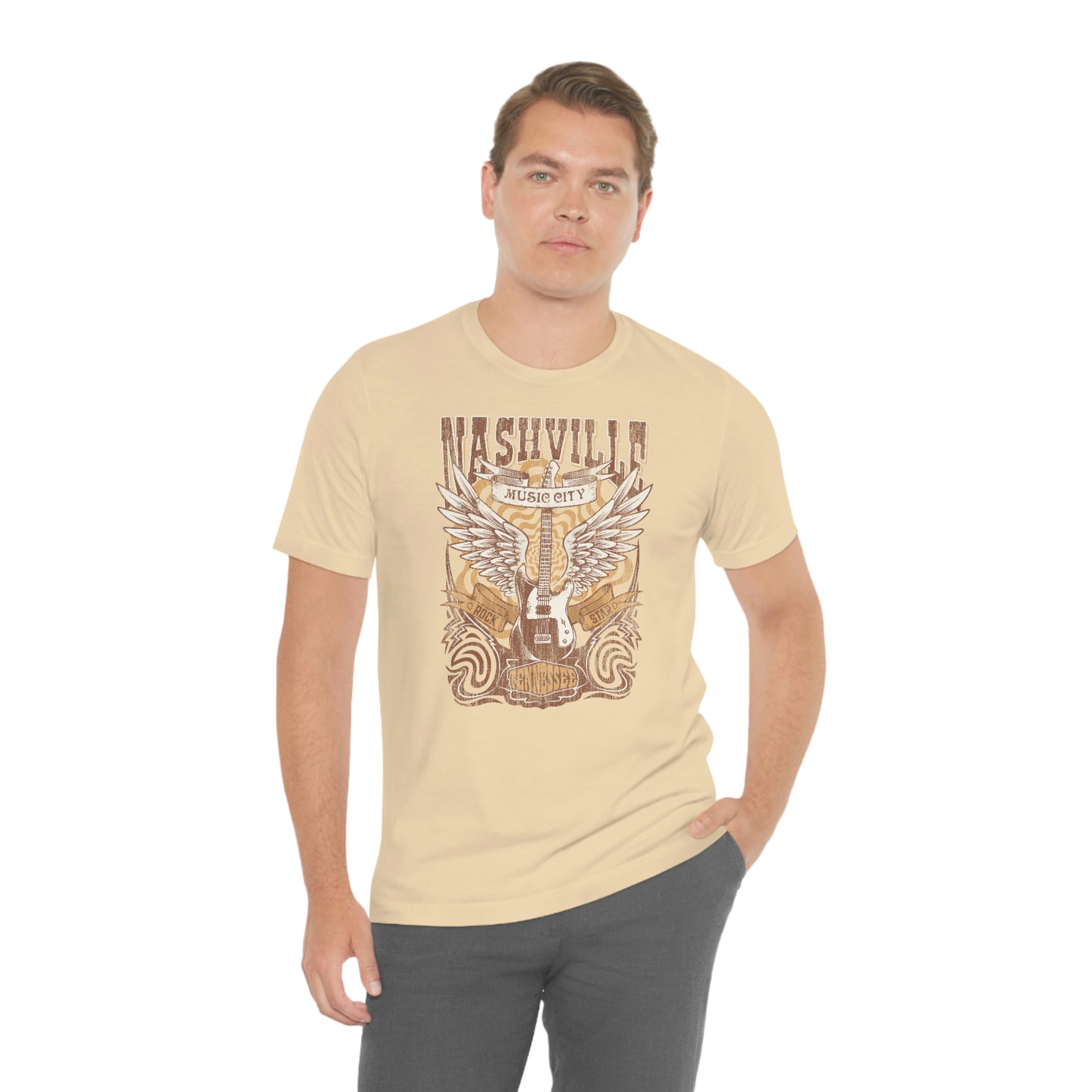 "Nashville Music City" Bella Canvas Unisex Jersey Short Sleeve Tee