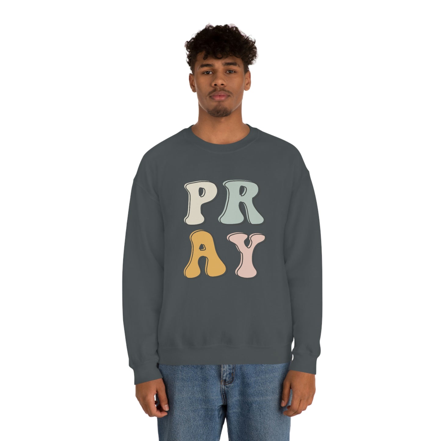 "Pray" Unisex Heavy Blend™ Crewneck Sweatshirt