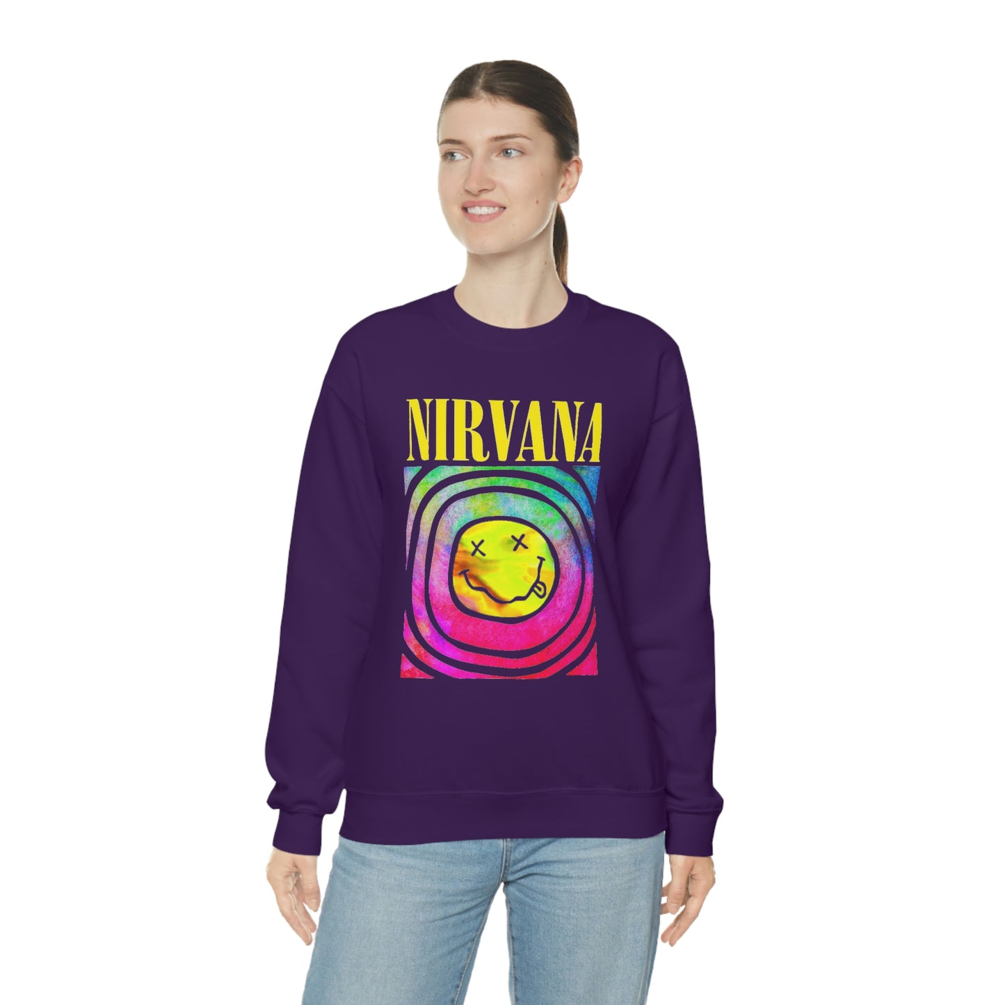 "Nirvana" Graphic Crewneck Sweatshirt