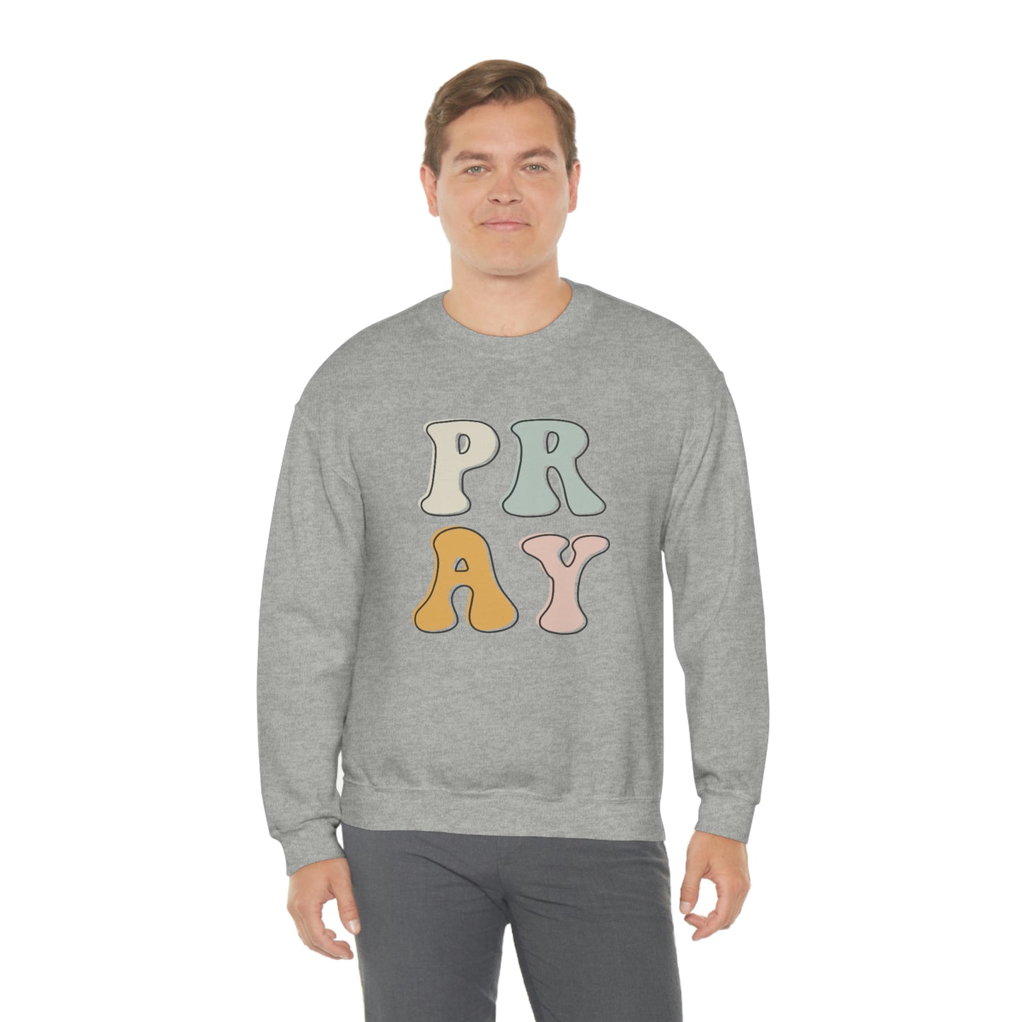 "Pray" Unisex Heavy Blend™ Crewneck Sweatshirt