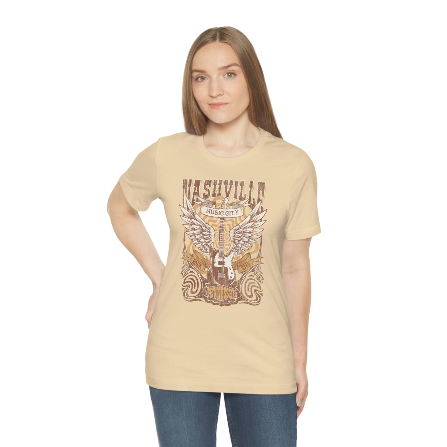 "Nashville Music City" Bella Canvas Unisex Jersey Short Sleeve Tee