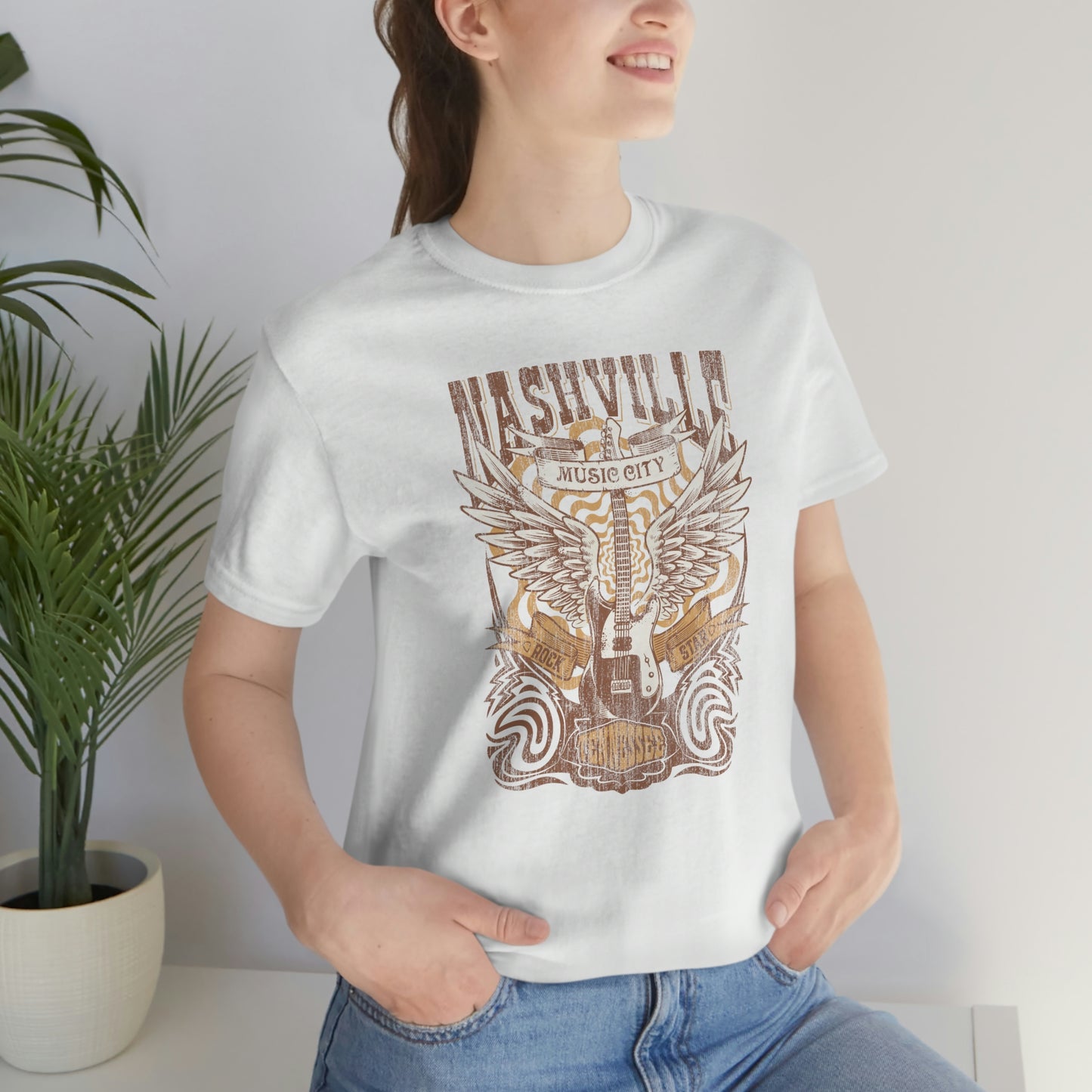 "Nashville Music City" Bella Canvas Unisex Jersey Short Sleeve Tee