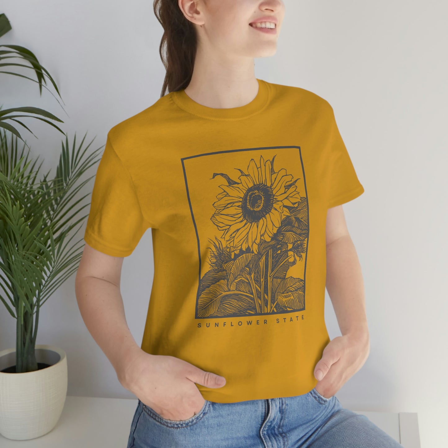 "Sunflower" Bella Canvas Unisex Jersey Short Sleeve Tee