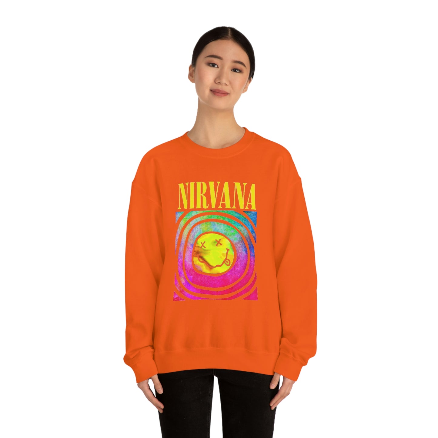 "Nirvana" Graphic Crewneck Sweatshirt