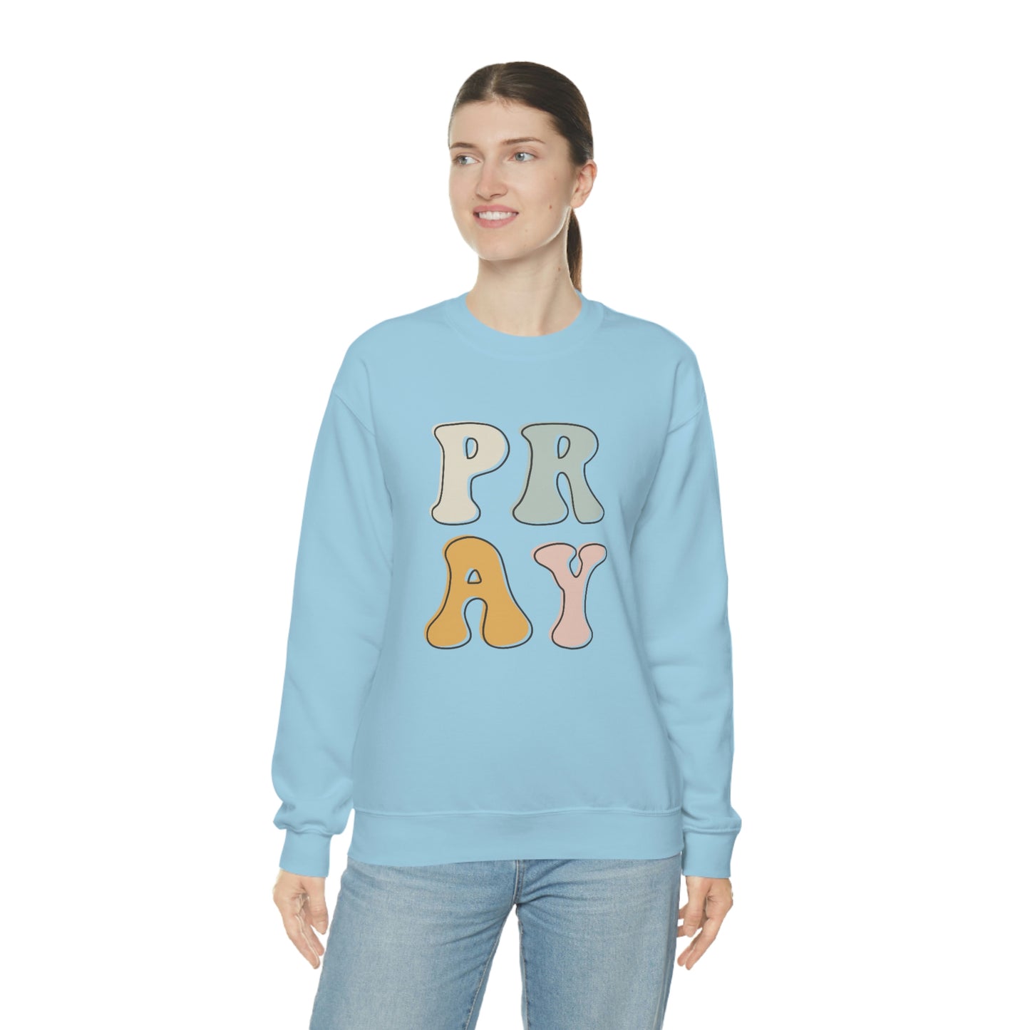 "Pray" Unisex Heavy Blend™ Crewneck Sweatshirt