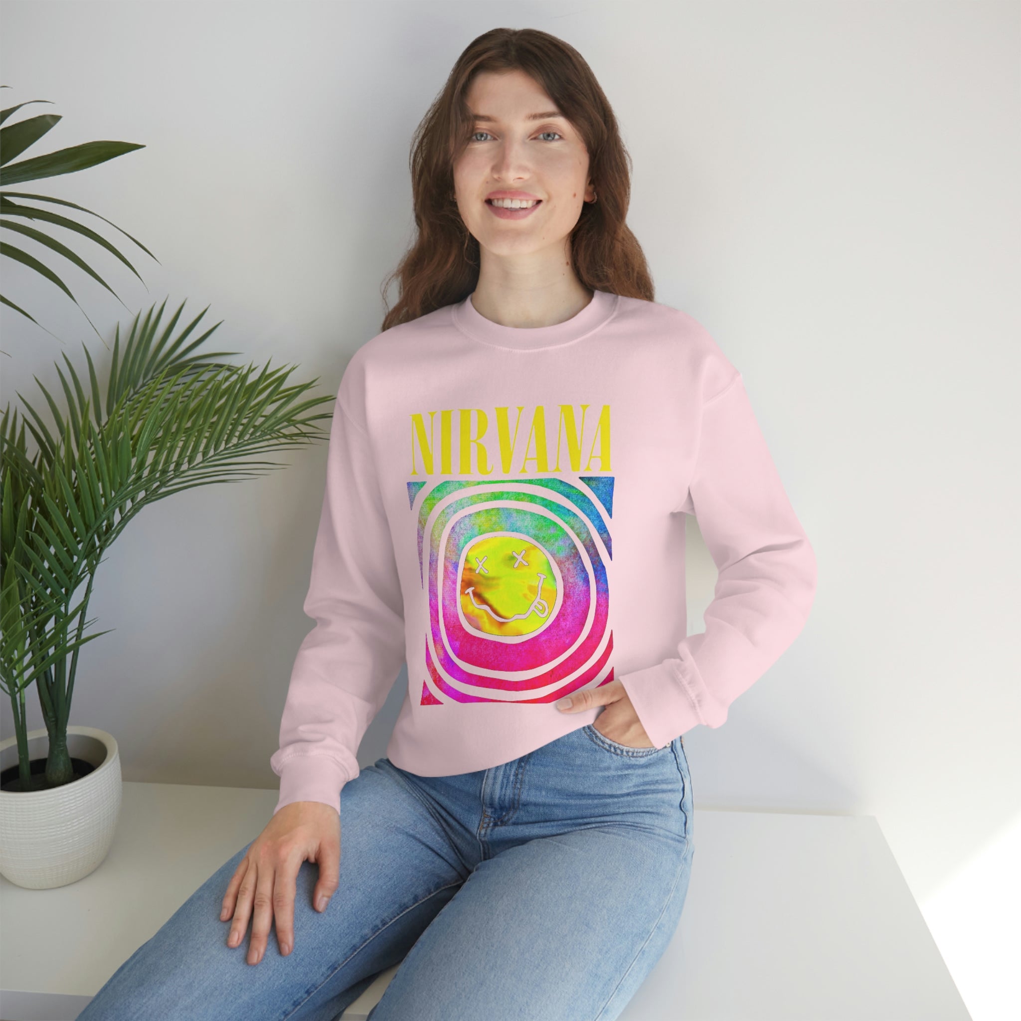 Tie dye nirvana discount sweatshirt