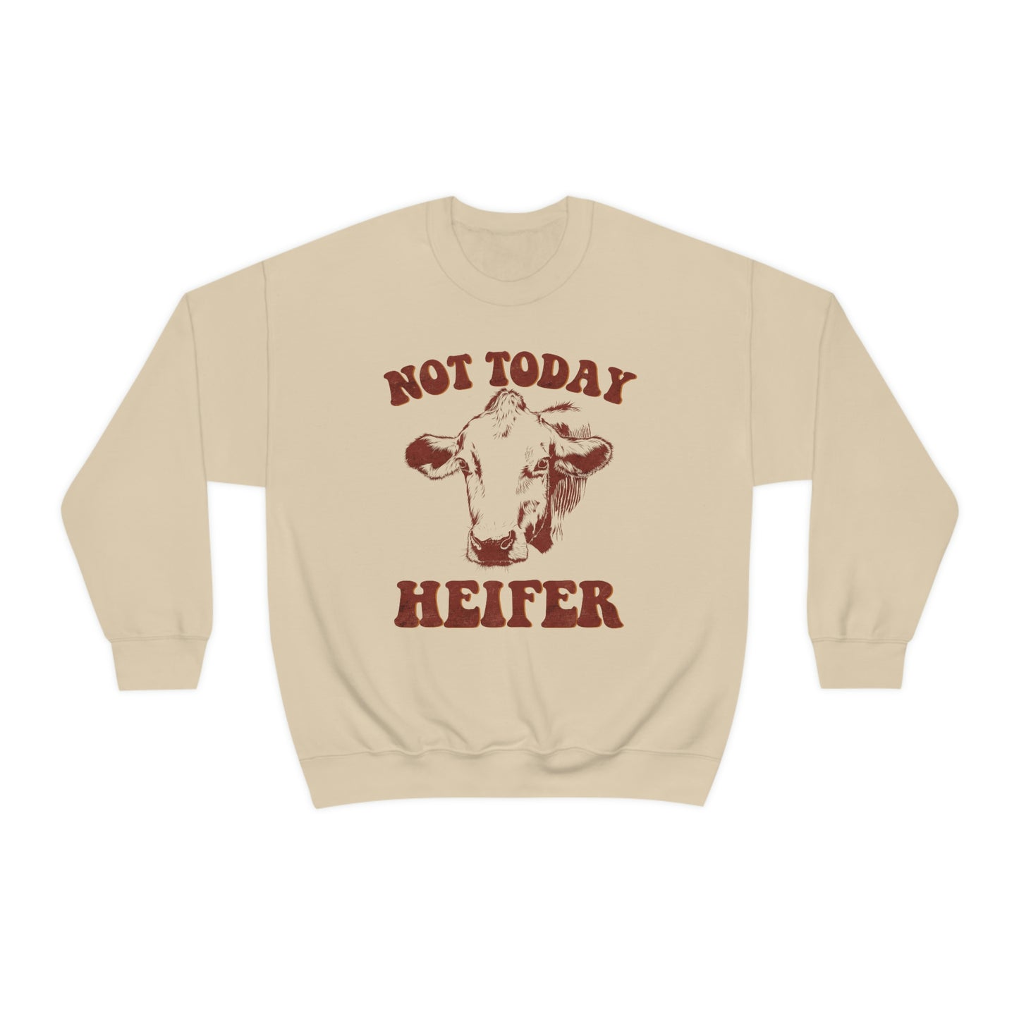 "Not Today Heifer" Unisex Heavy Blend™ Crewneck Sweatshirt