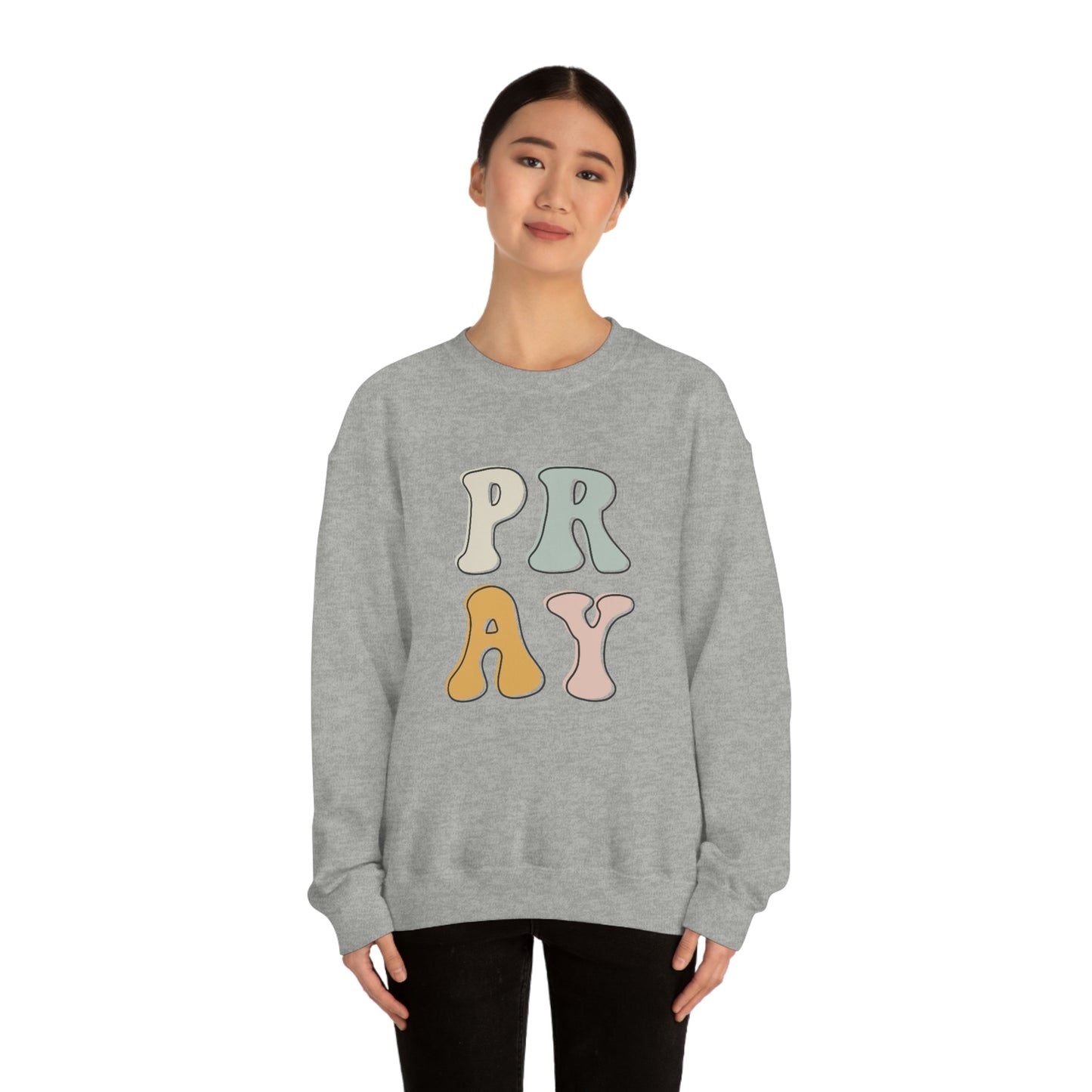 "Pray" Unisex Heavy Blend™ Crewneck Sweatshirt