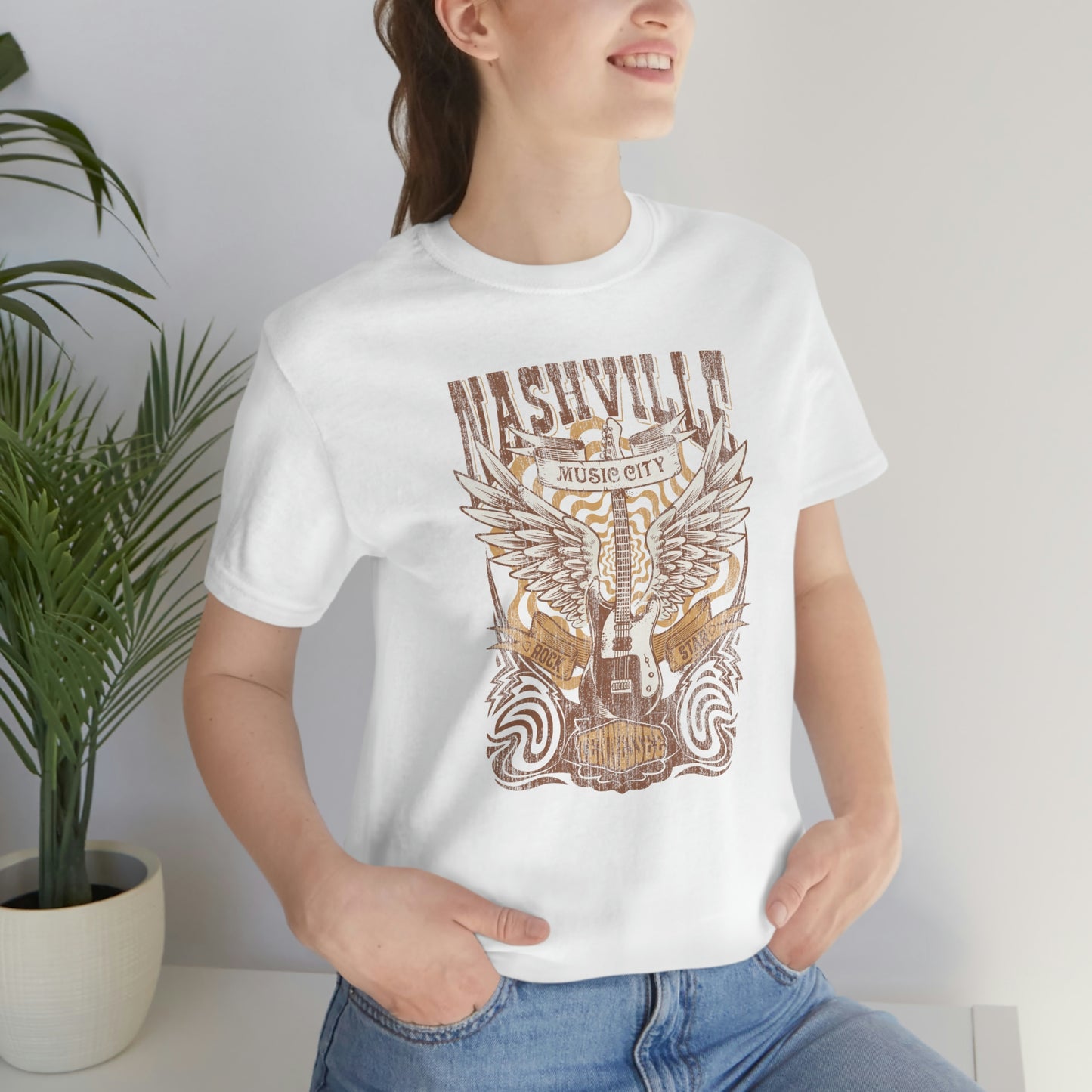 "Nashville Music City" Bella Canvas Unisex Jersey Short Sleeve Tee