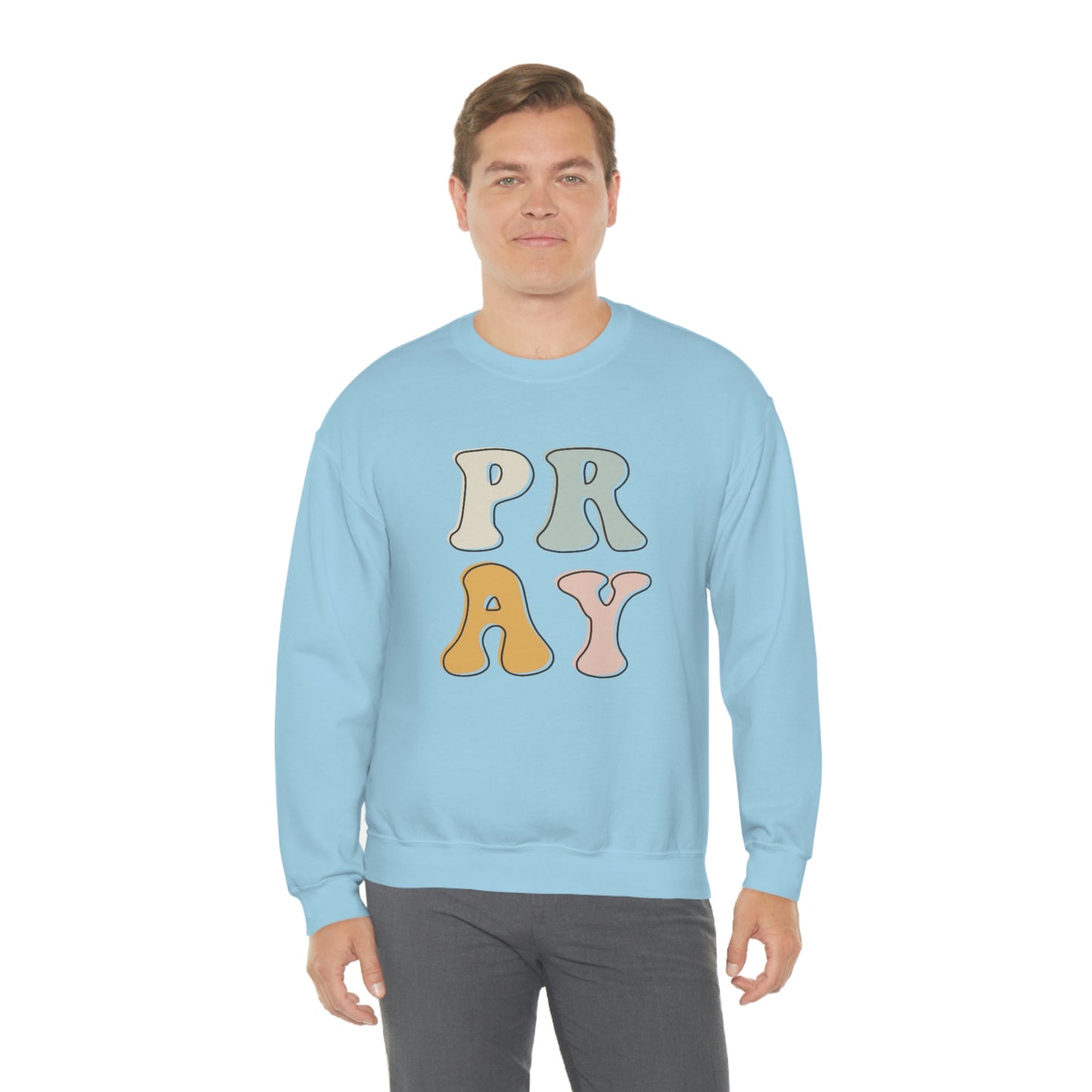 "Pray" Unisex Heavy Blend™ Crewneck Sweatshirt