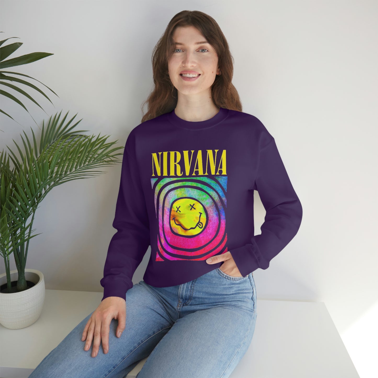 "Nirvana" Graphic Crewneck Sweatshirt