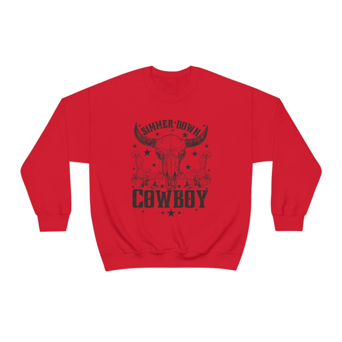 "Simmer Down Cowboy" Unisex Heavy Blend™ Crewneck Sweatshirt