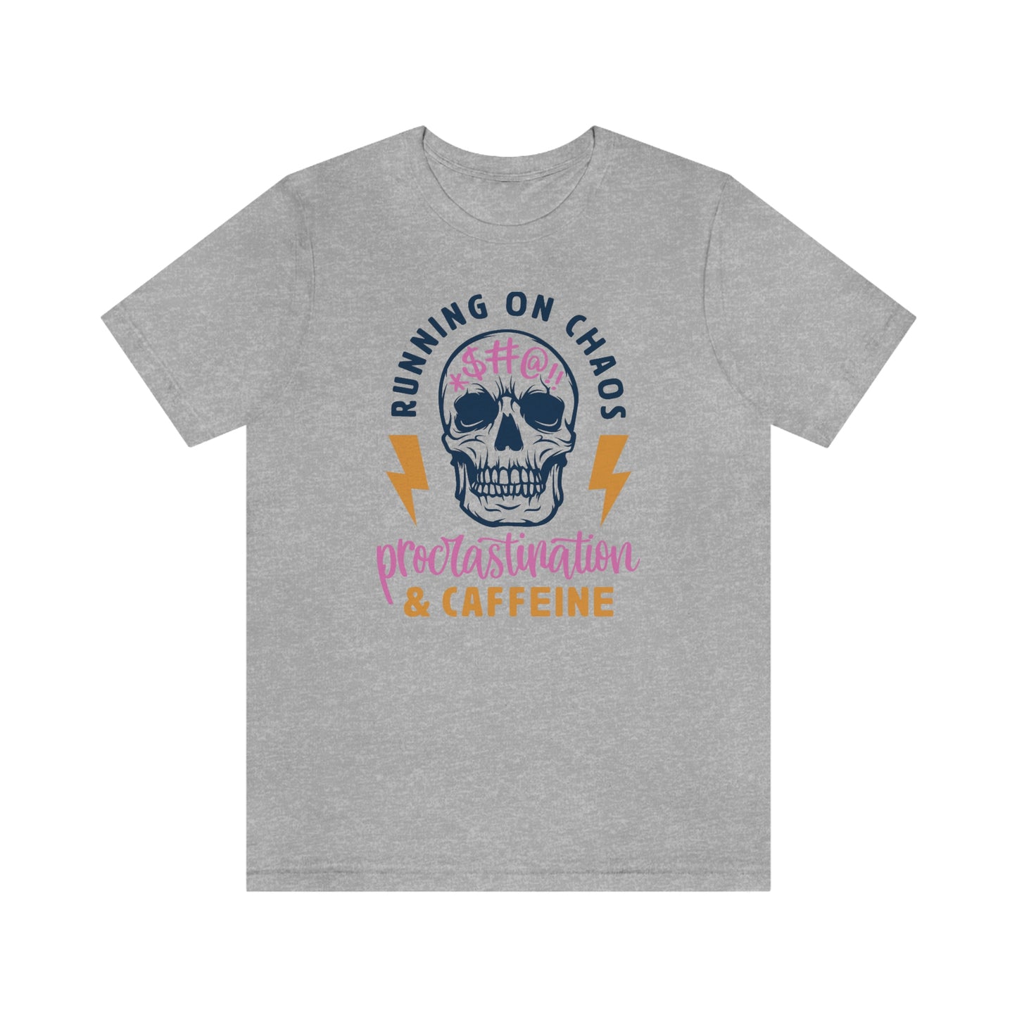 "Chaos and Caffeine" Unisex Jersey Short Sleeve Tee