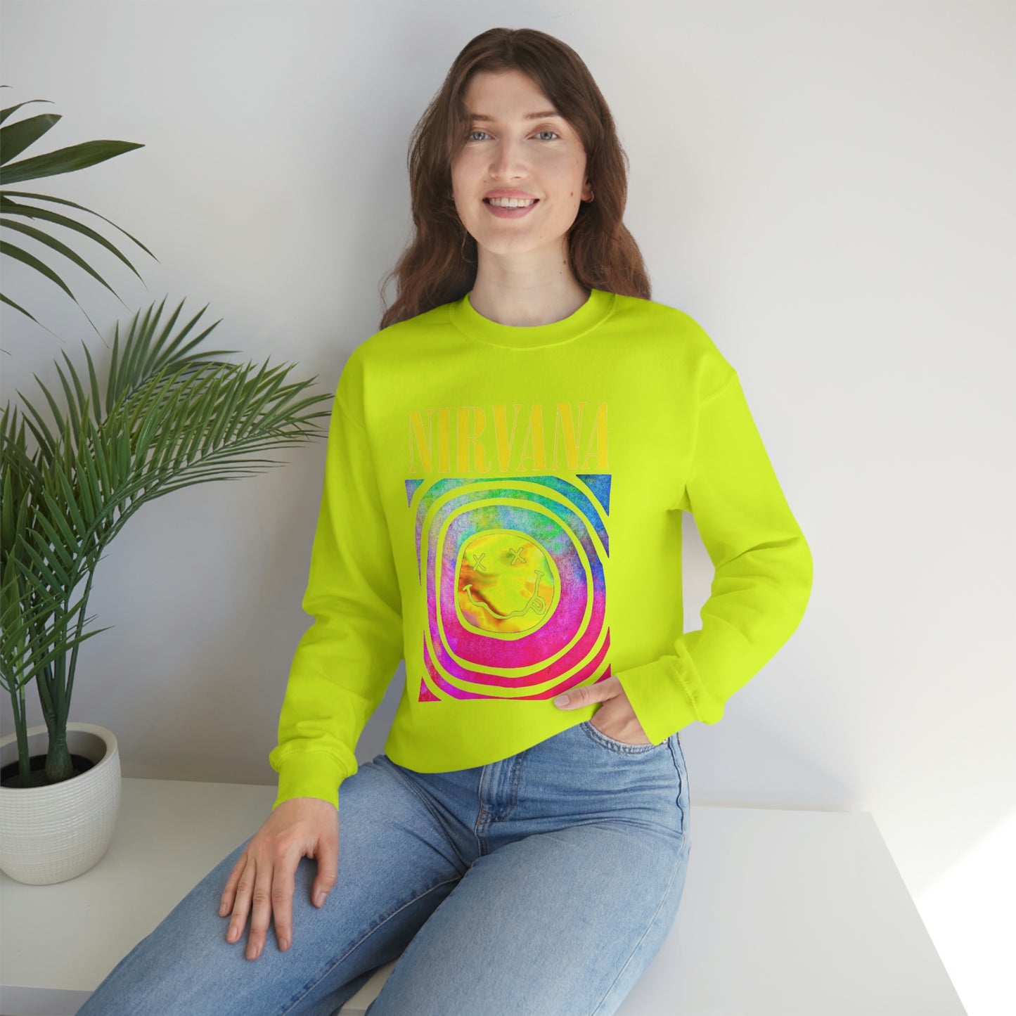 "Nirvana" Graphic Crewneck Sweatshirt