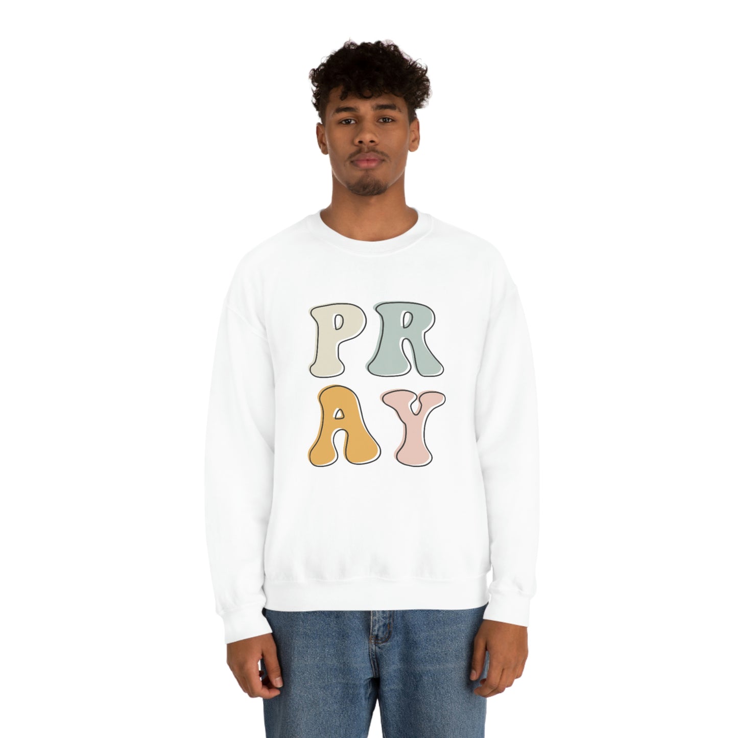 "Pray" Unisex Heavy Blend™ Crewneck Sweatshirt