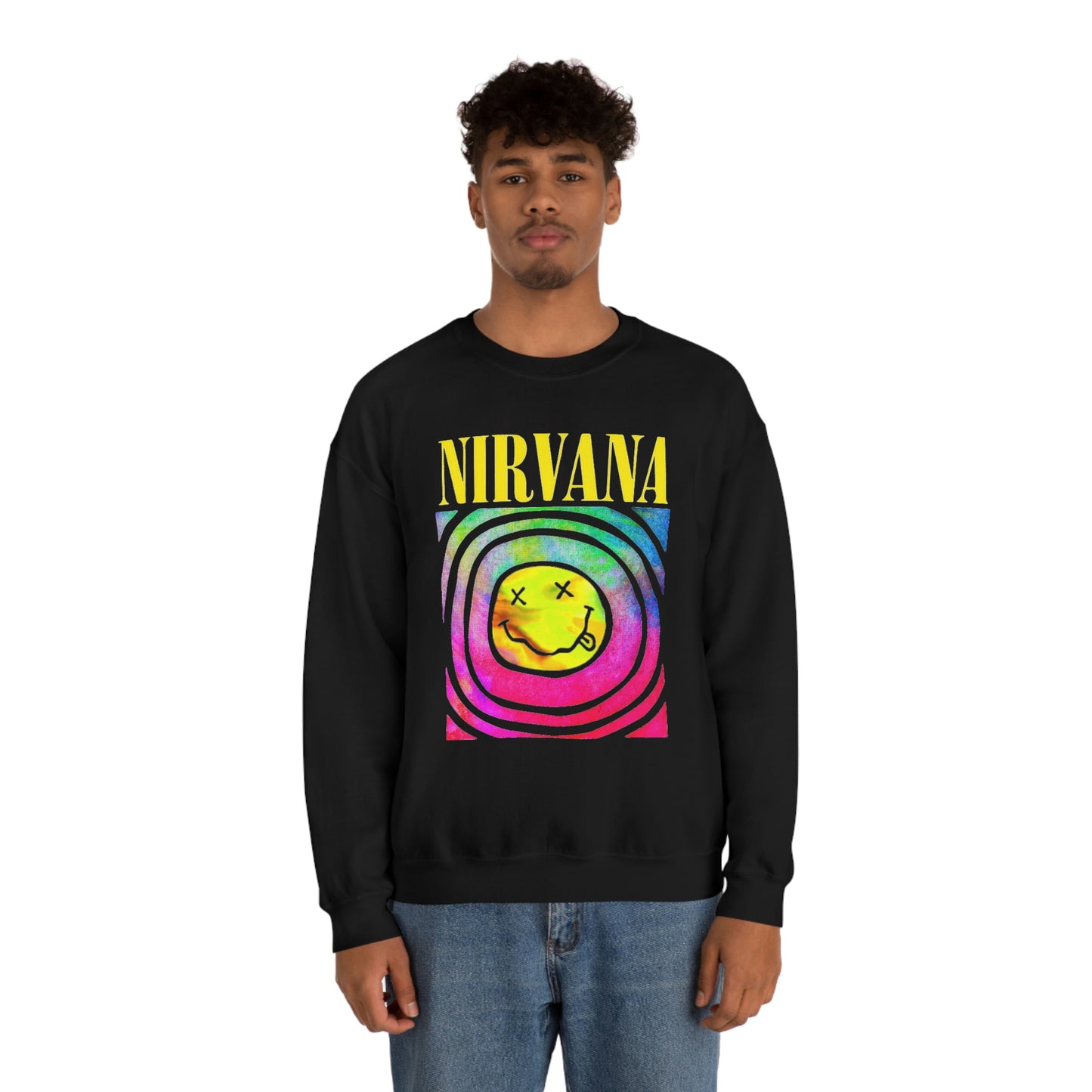 "Nirvana" Graphic Crewneck Sweatshirt