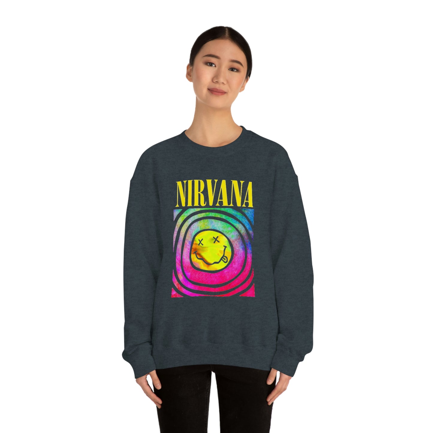 "Nirvana" Graphic Crewneck Sweatshirt