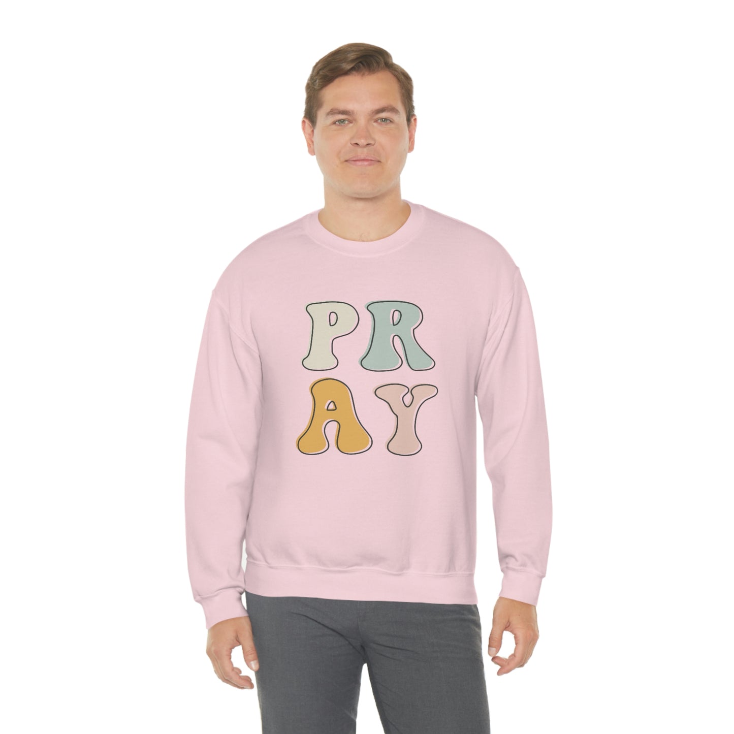 "Pray" Unisex Heavy Blend™ Crewneck Sweatshirt