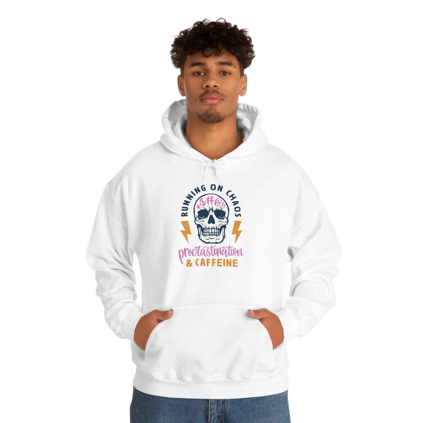 "Chaos and Caffeine" Unisex Heavy Blend™ Hooded Sweatshirt