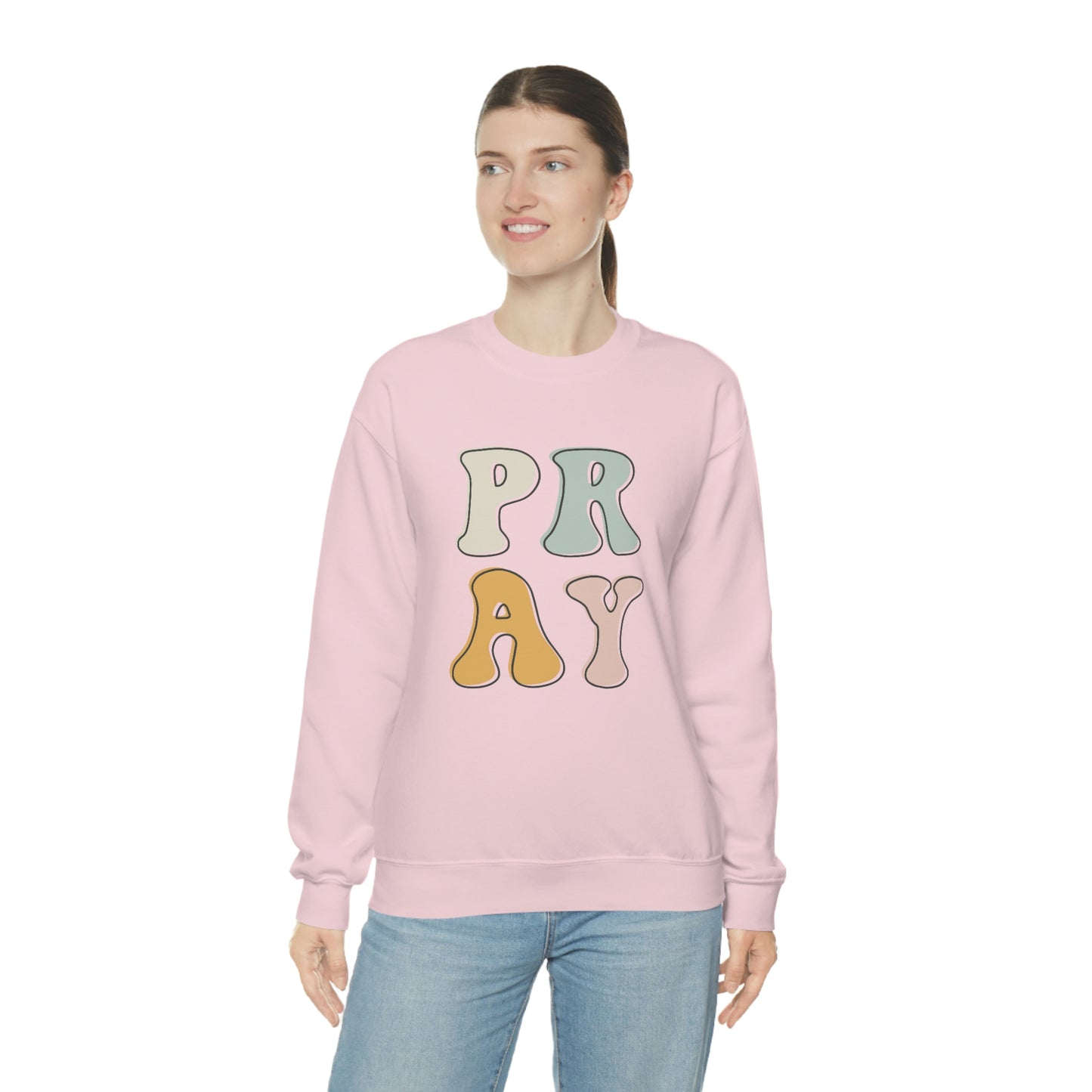 "Pray" Unisex Heavy Blend™ Crewneck Sweatshirt