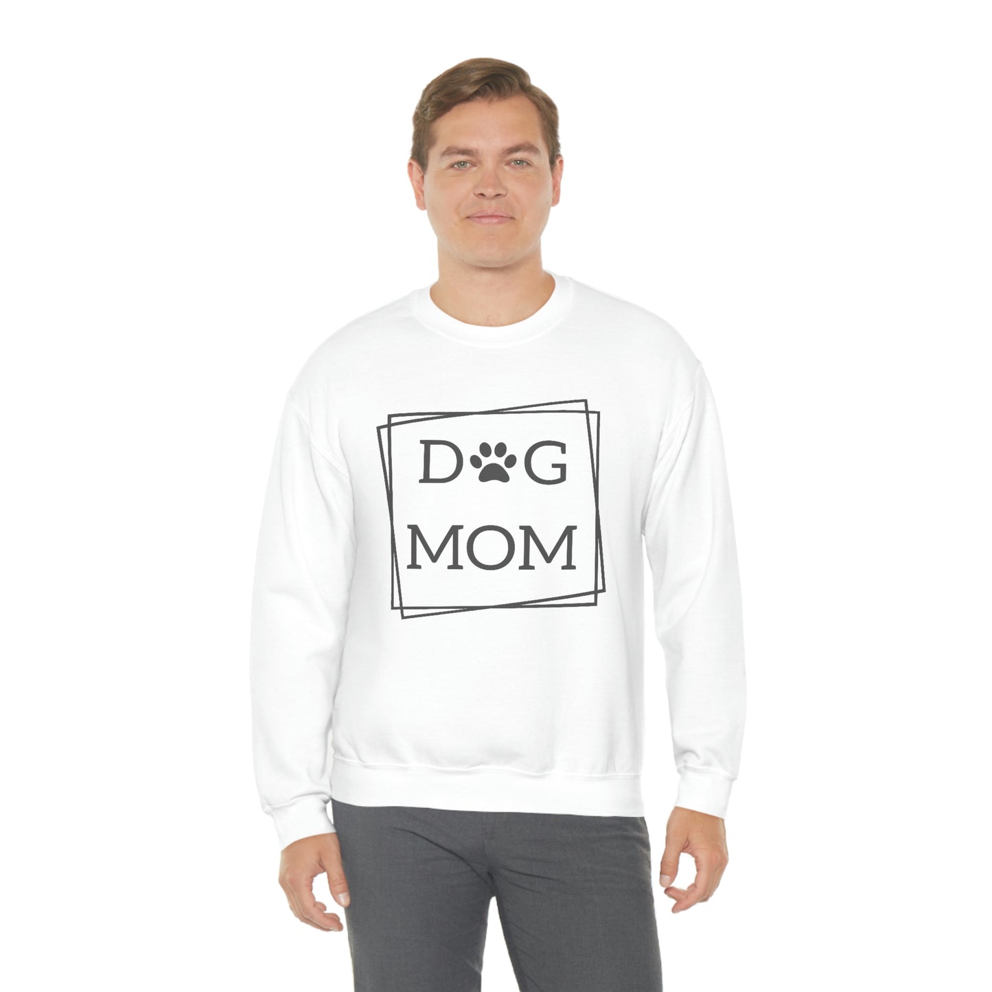 "Dog Mom" Unisex Heavy Blend™ Crewneck Sweatshirt