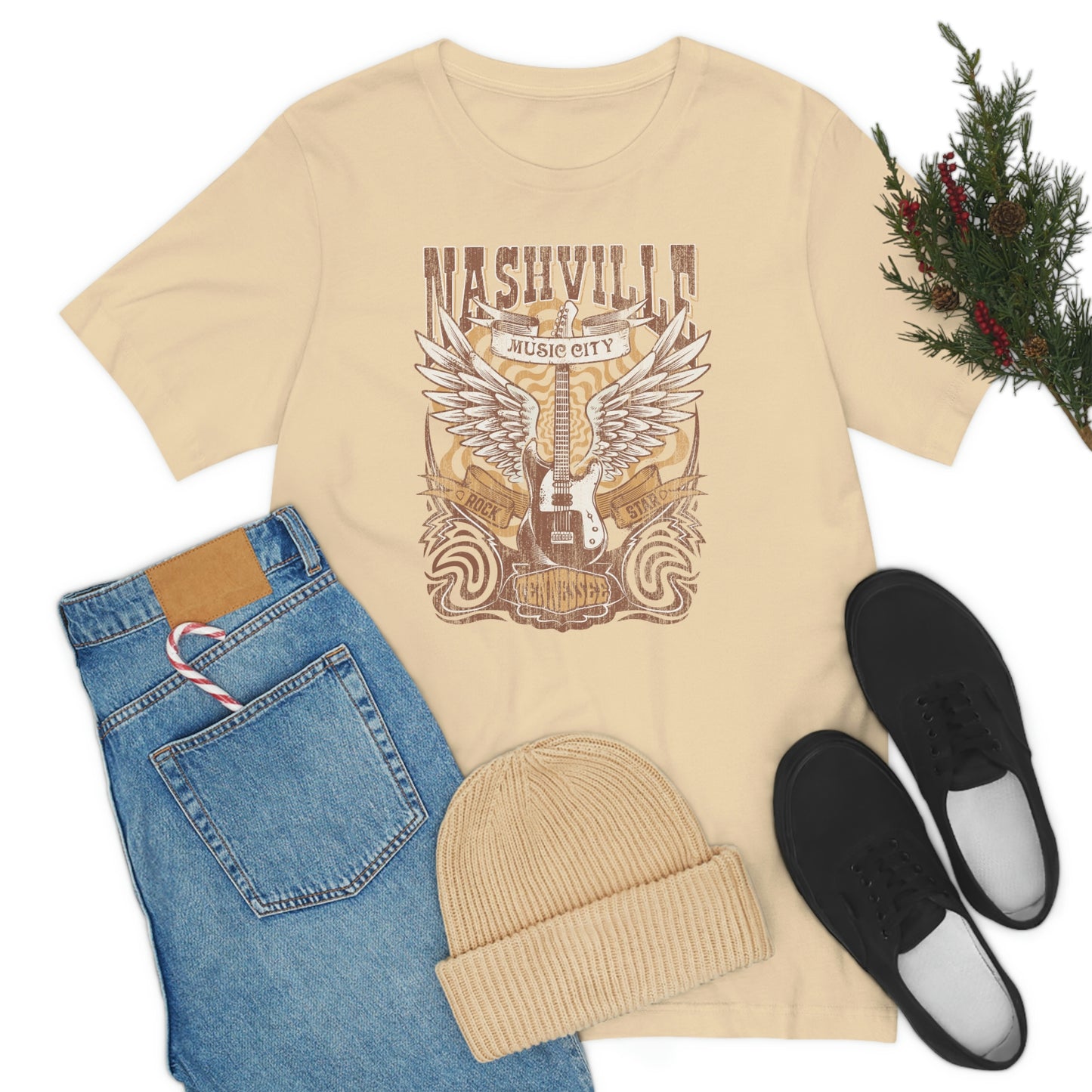 "Nashville Music City" Bella Canvas Unisex Jersey Short Sleeve Tee