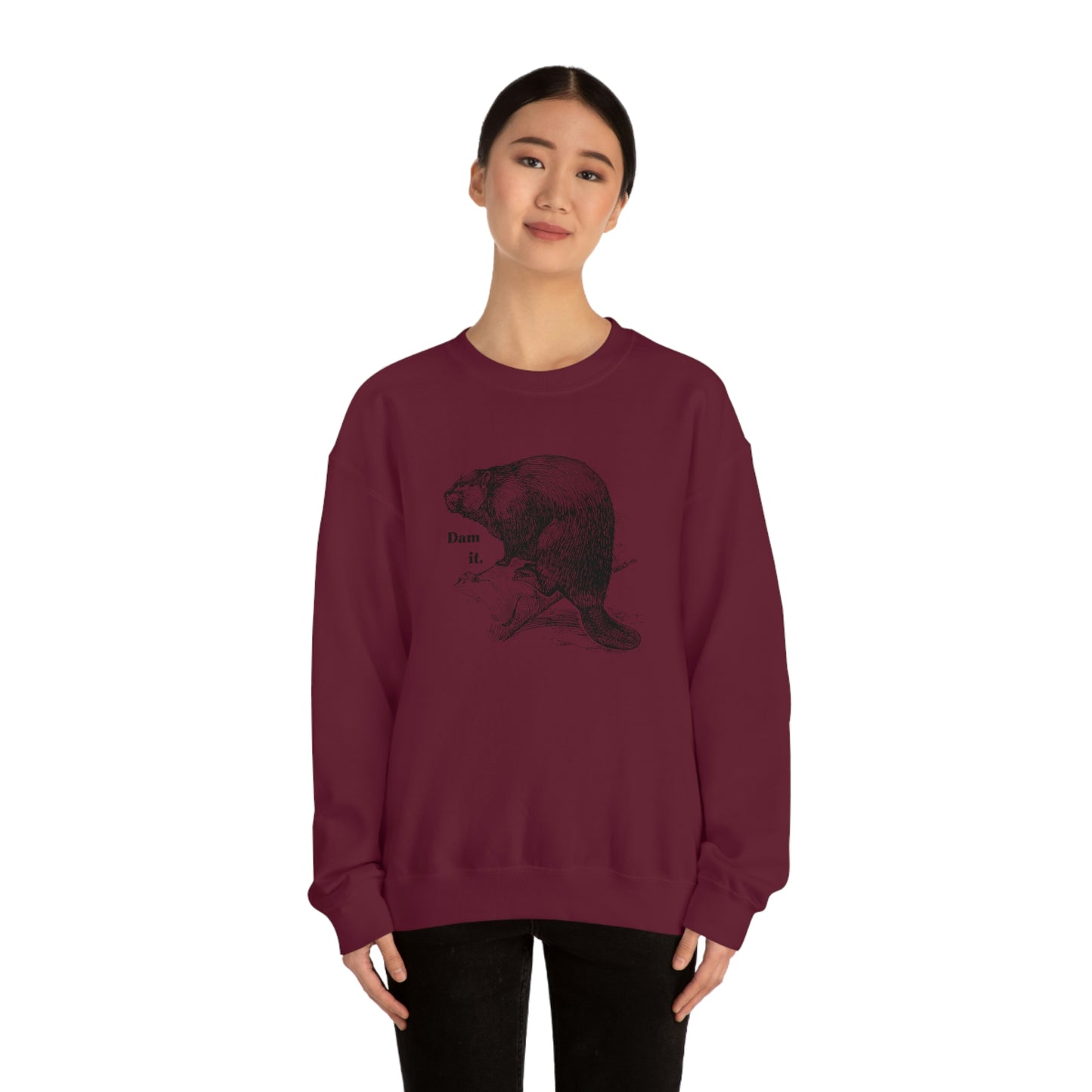 "Dam it" Gildan Graphic Crewneck Sweatshirt