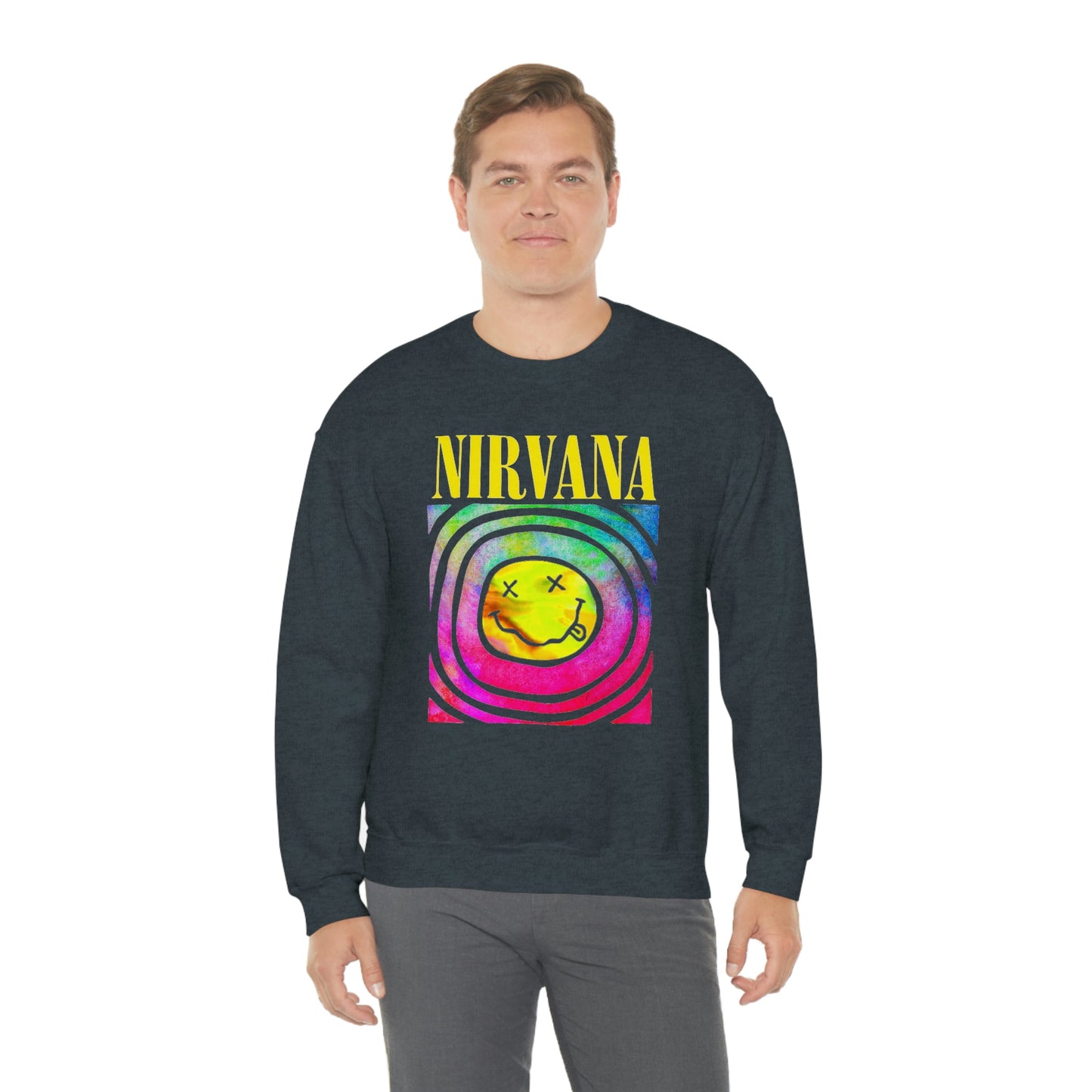 "Nirvana" Graphic Crewneck Sweatshirt