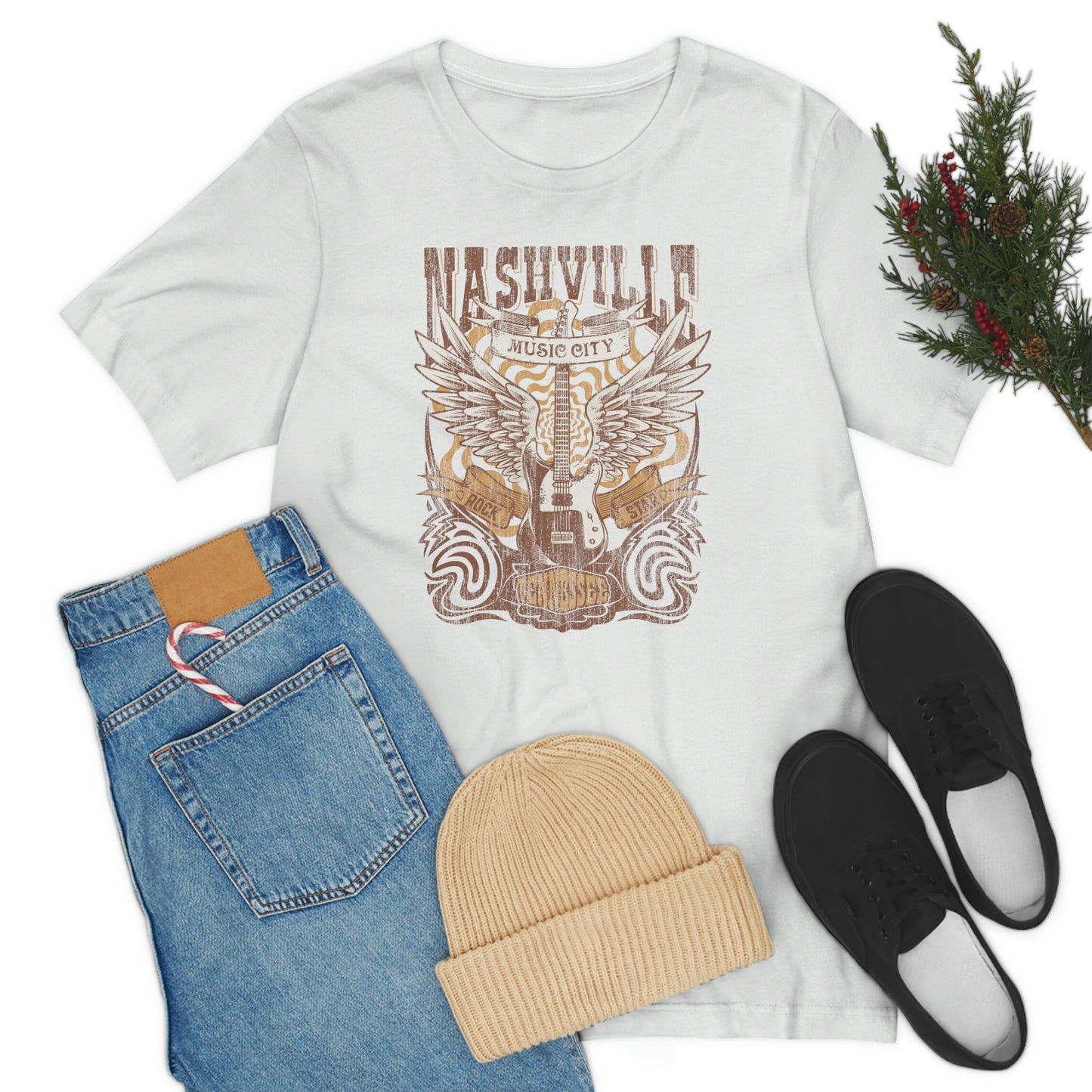 "Nashville Music City" Bella Canvas Unisex Jersey Short Sleeve Tee